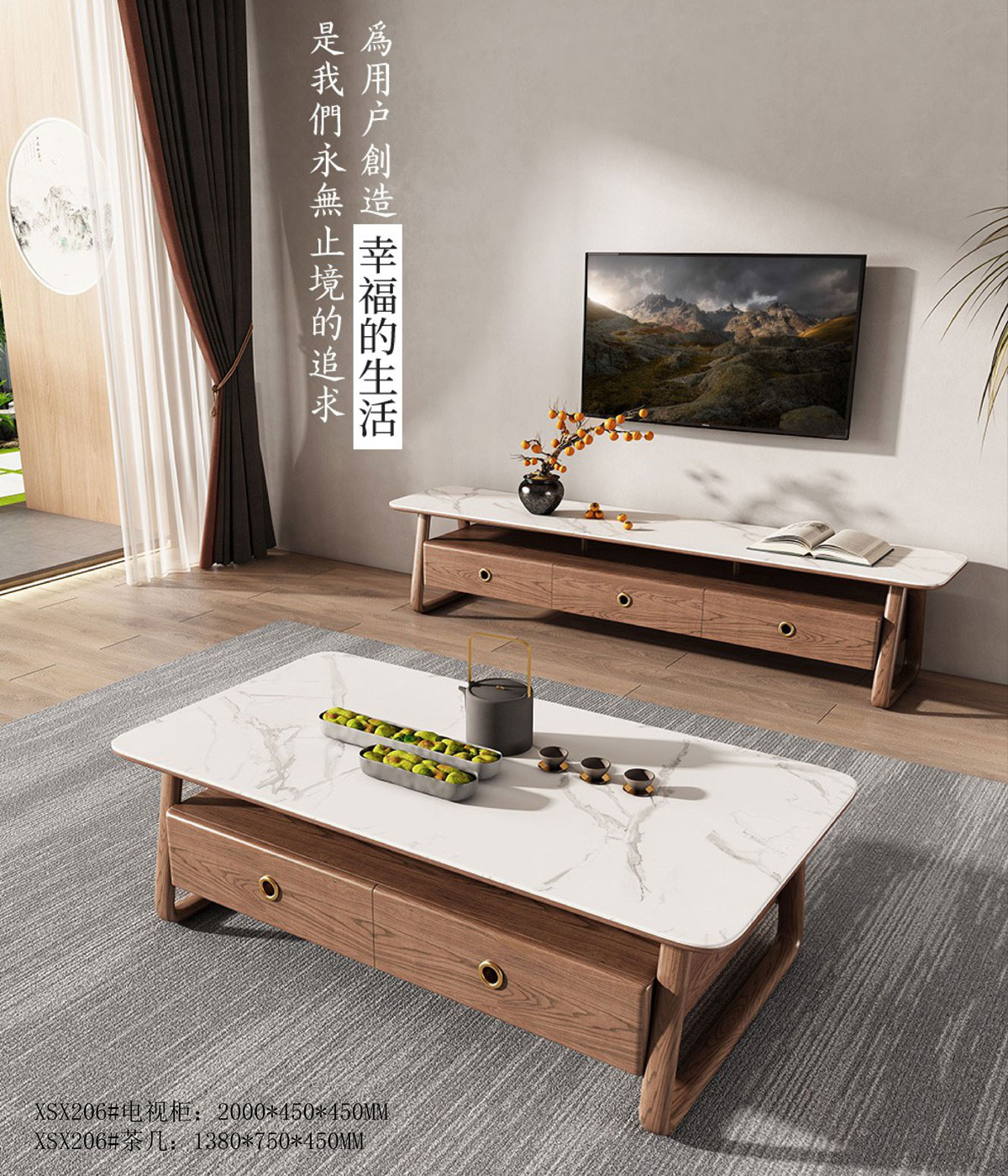 XSX206#电视柜  ￥19800